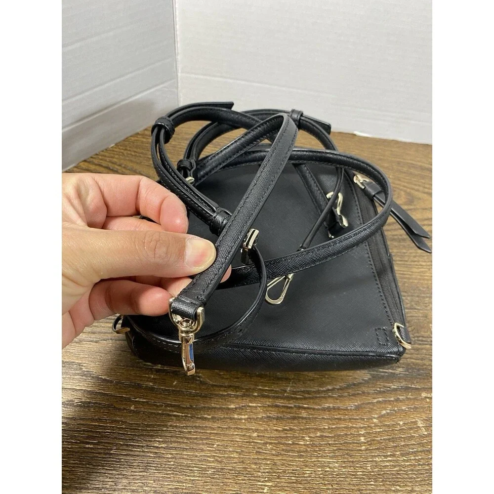 LOT Of 2 Kate Spade Convertible Mini Leather Backpacks used Green/Like New Black